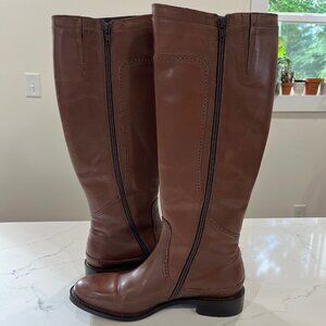 Johnston & Murphy Lara Equestrian Riding Boot Leather Size 8.5